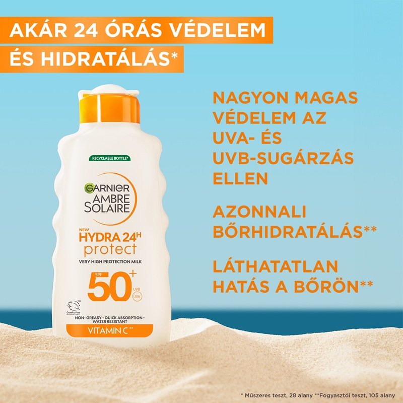 Hydra24h UV-sugárzás elleni naptej nagyon magas védelemmel SPF 50 - 6
